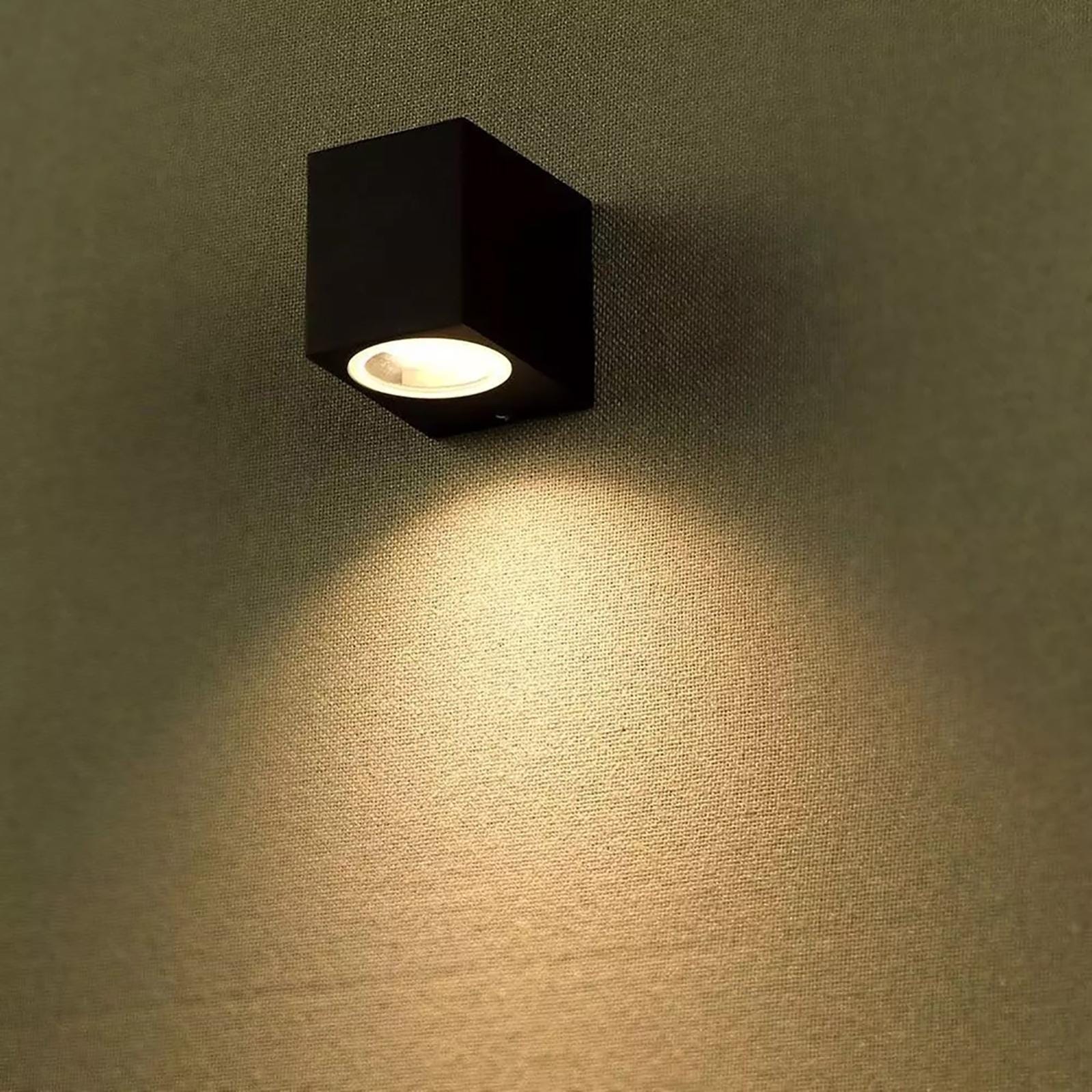 Applique Da Muro Per Esterno A Led 10 Watt Lampada Decorativa A Strisce Cubo Nero Da Parete Per Facciata Balcone Terrazzo Ip54 82873189 - Foto 9