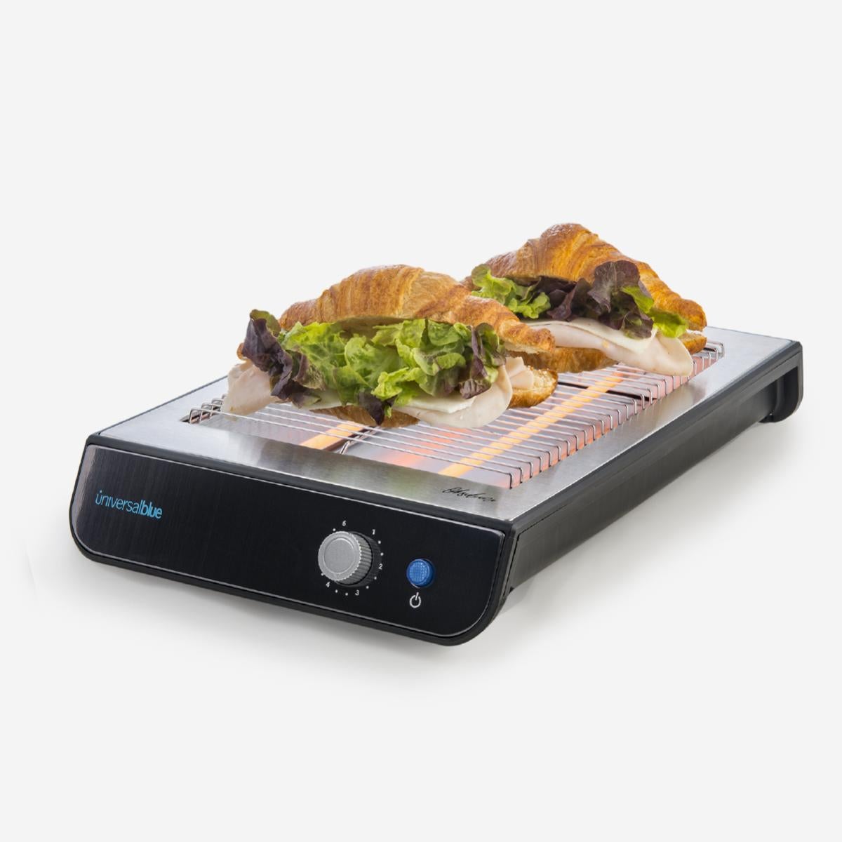 Grille-Pain Plat Family Care - 600W - 6 Niveaux De Cuisson - Acier Inoxydable - Ramasse-Miettes Amovible