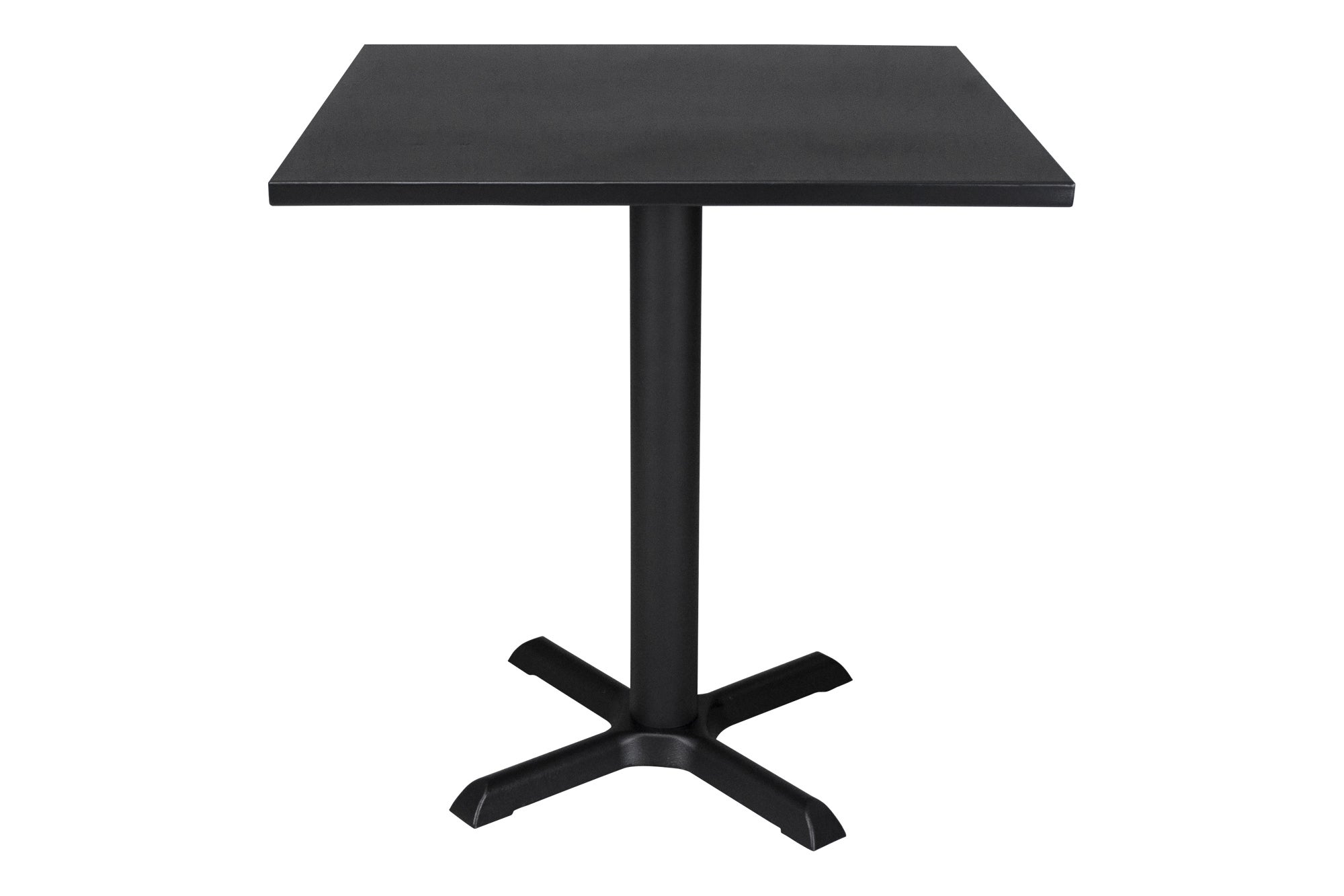 Tavolo bar quadrato 70x70 nero, tavolo da esterno mod. Kevin