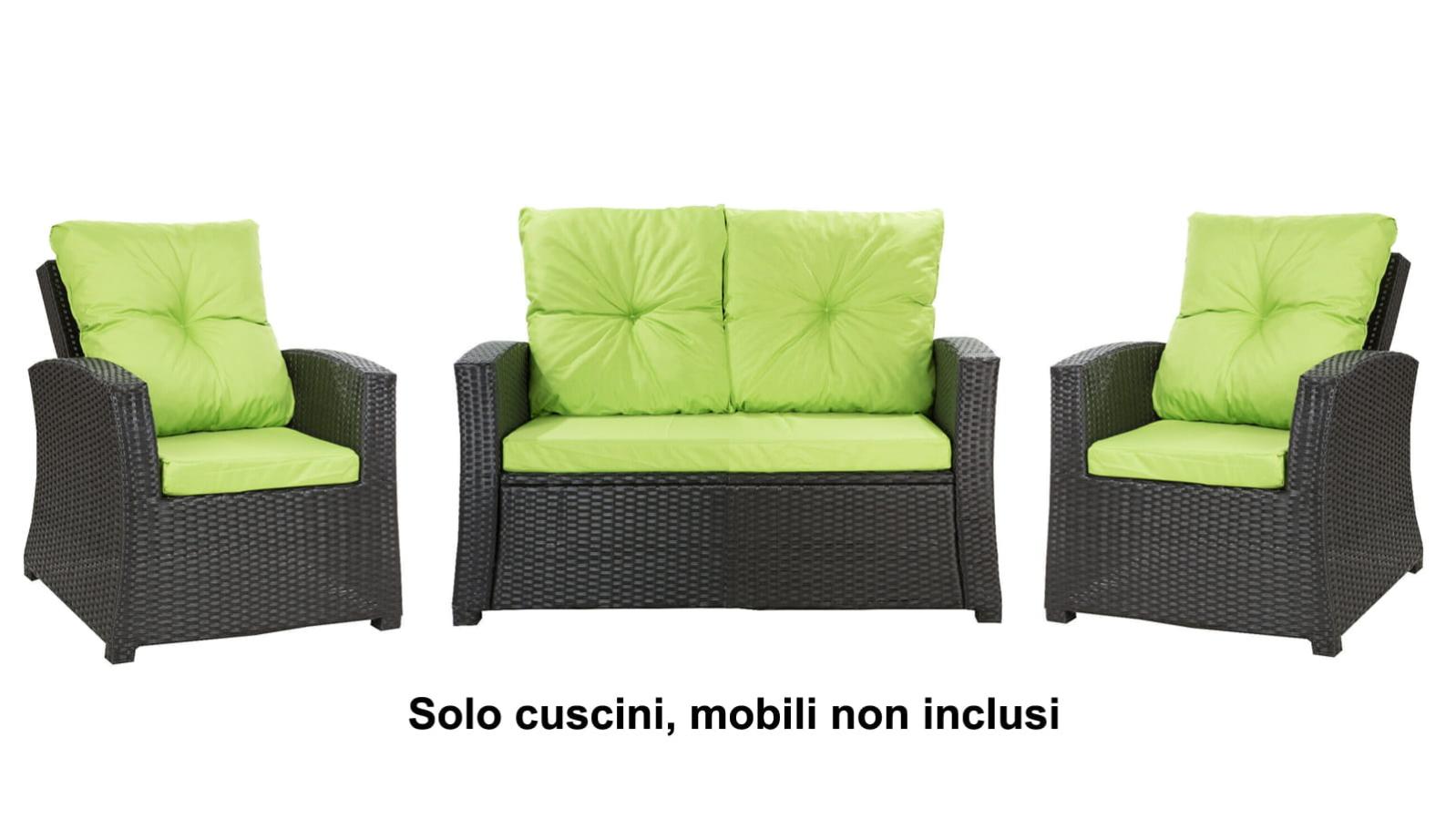 Linxor Set Di 2 Cuscini Per Mobili Da Giardino | Seduta 50x50 Cm E Schienale 50x35 Cm | Imbottiti In Schiuma, Idrorepellenti | Certificato OEKO-TEX
