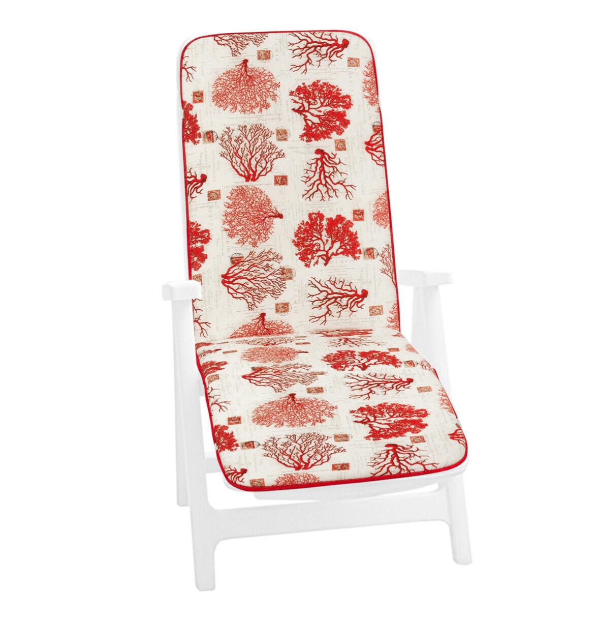 Cuscino Sedia Poltrona Giardino Coprisedia Seduta Schienale Morbido 100 Made In Italy A Righe Giallo 84531993
