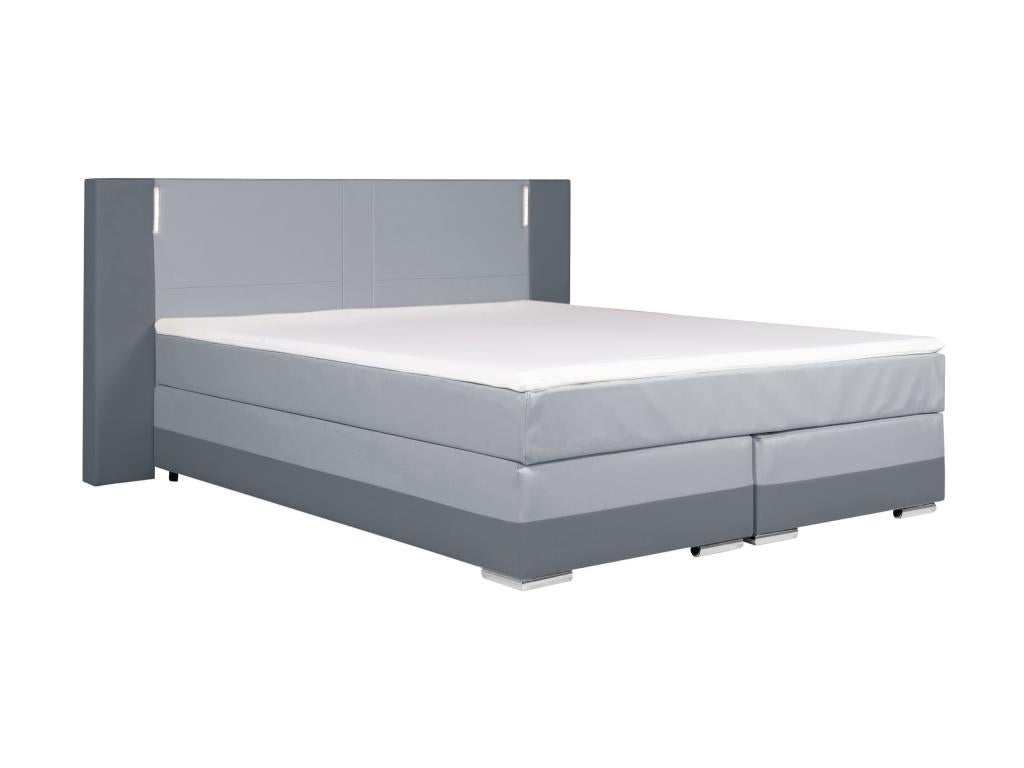 Set completo boxspring Testata + Rete a doghe + Materasso + topper 160 x 200  cm