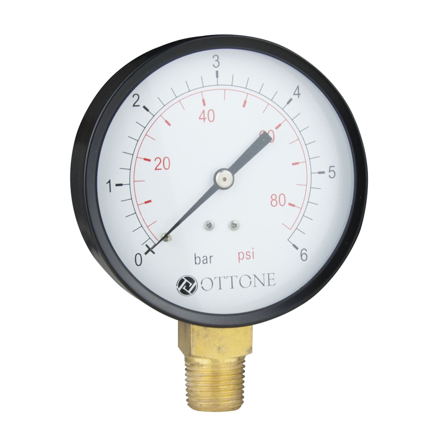 Manomètre De Pression D'eau Ou D'huile 100 mm 10 Bar Bspt 1/2