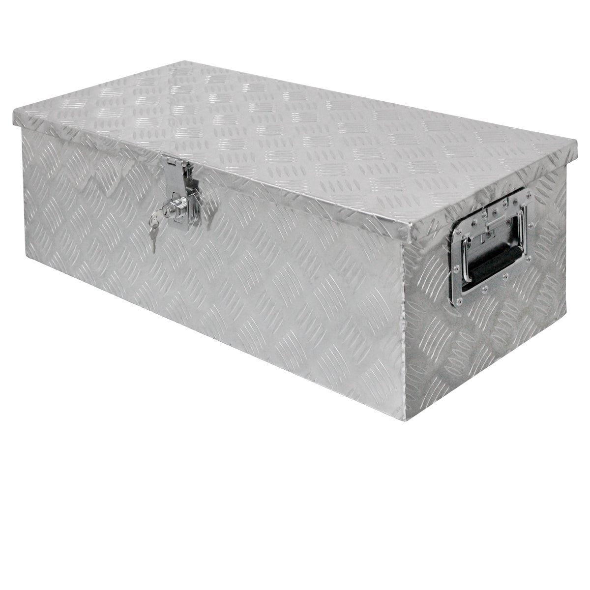 ECD Germany Maletín de Aluminio para Herramienta Vacío 45,5x15,5x33 cm  Cierres Metálicos con Llave