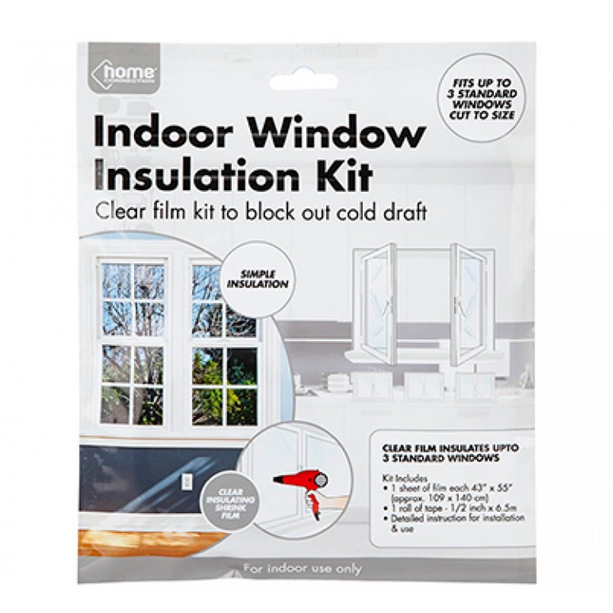 Kit D'isolation de Fenêtre,Rideaux Isolant,Protection Contre le Froid  Hivernal et Isolation Thermique Couverture de Fenêtre en
