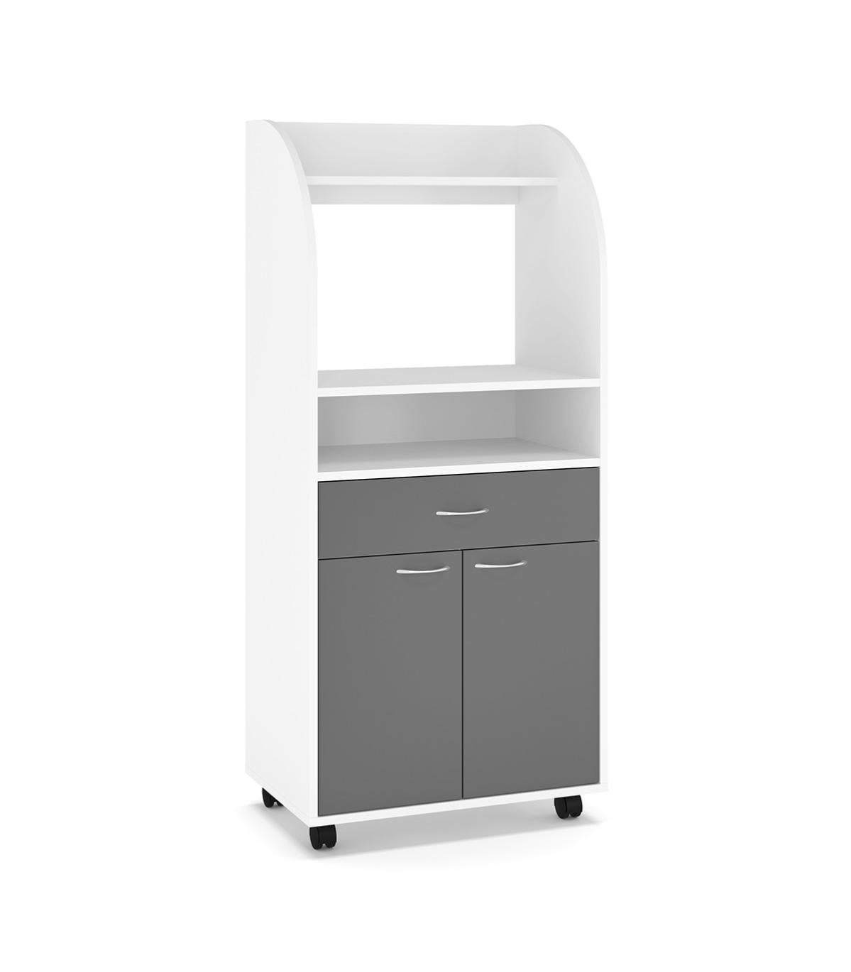 Meuble de Rangement Cuisine 2 Portes 1 Tiroir 1 Niche Cooky Leroy