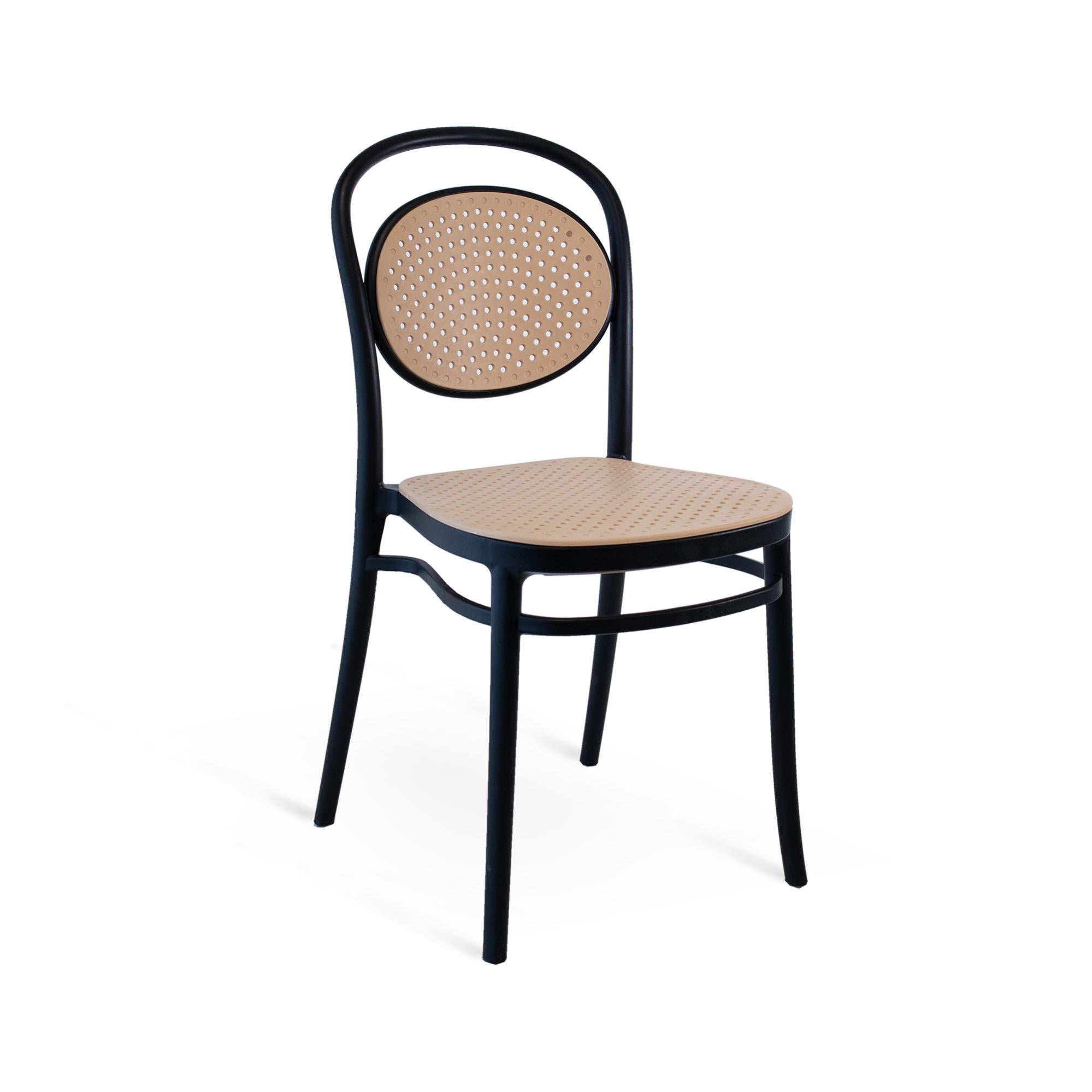 CRIBEL Set 4 Sedie Betty - Impilabili, Velluto, Struttura Metallo, Colore Cenere - Foto 4