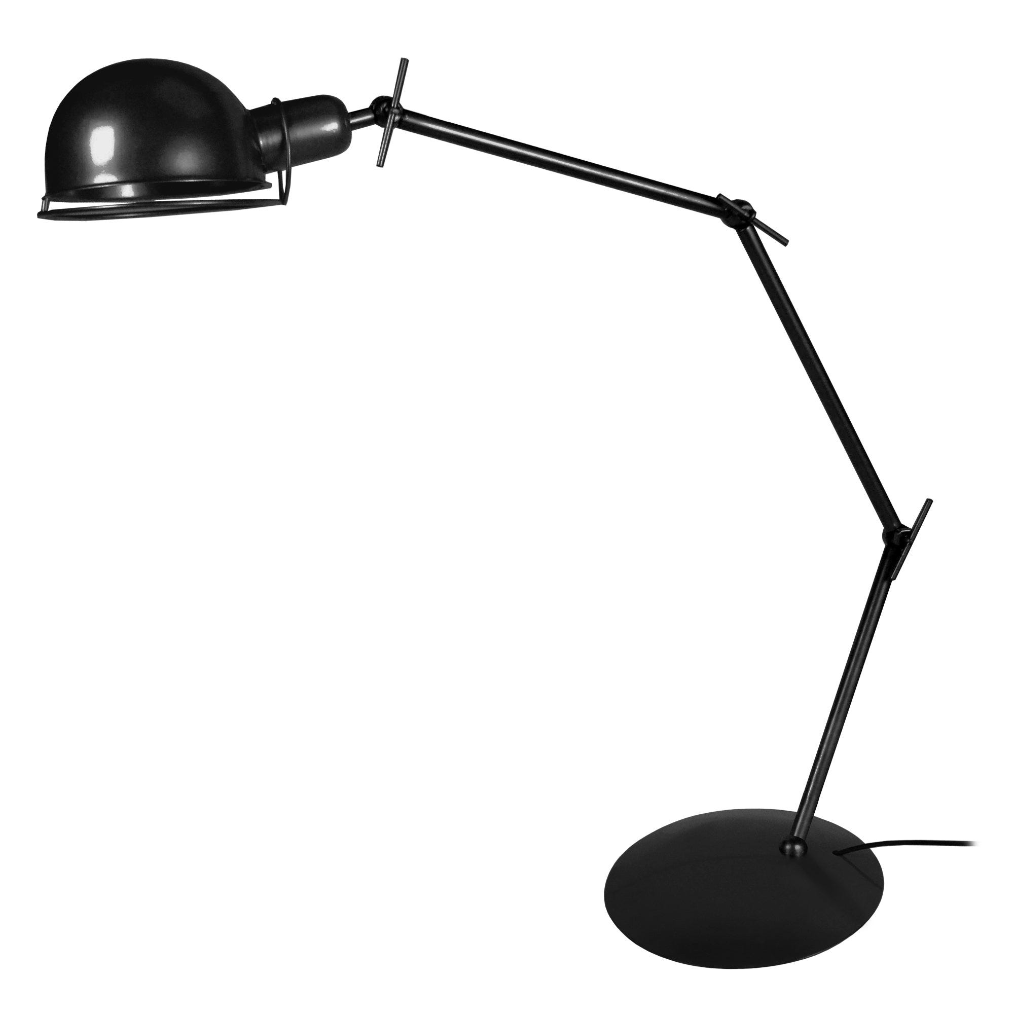 INSPIRE - Lampe de bureau ARQUITECTO - H.60 cm - 1 x E27 60W (non inclus) -  Lampe ajustable à bras articulé - Lampe architecte à clipser - Métal et