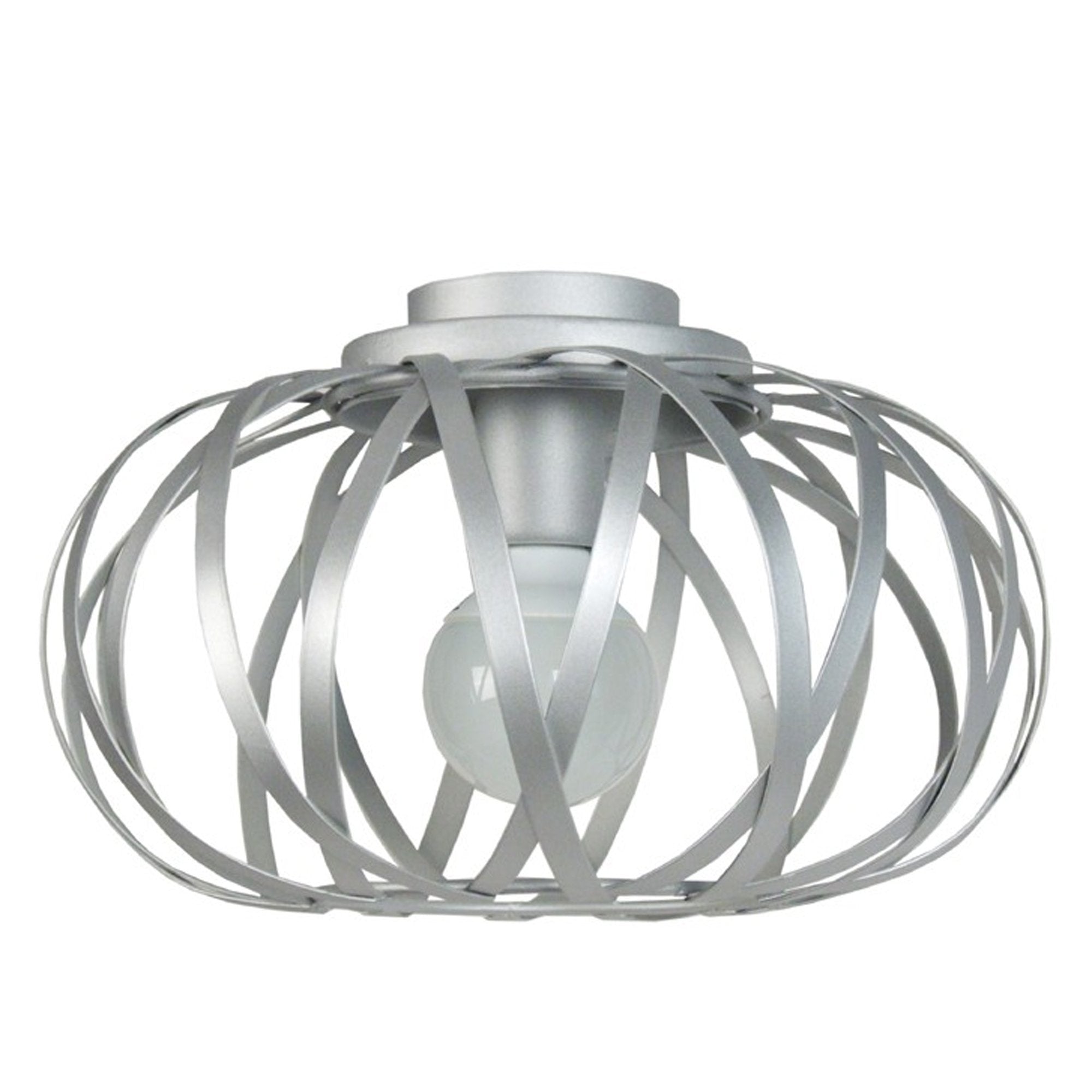 Lámpara de techo tosel citrouille metal globo aluminio pantalla de lámpara metal negro d35 x h22 cm