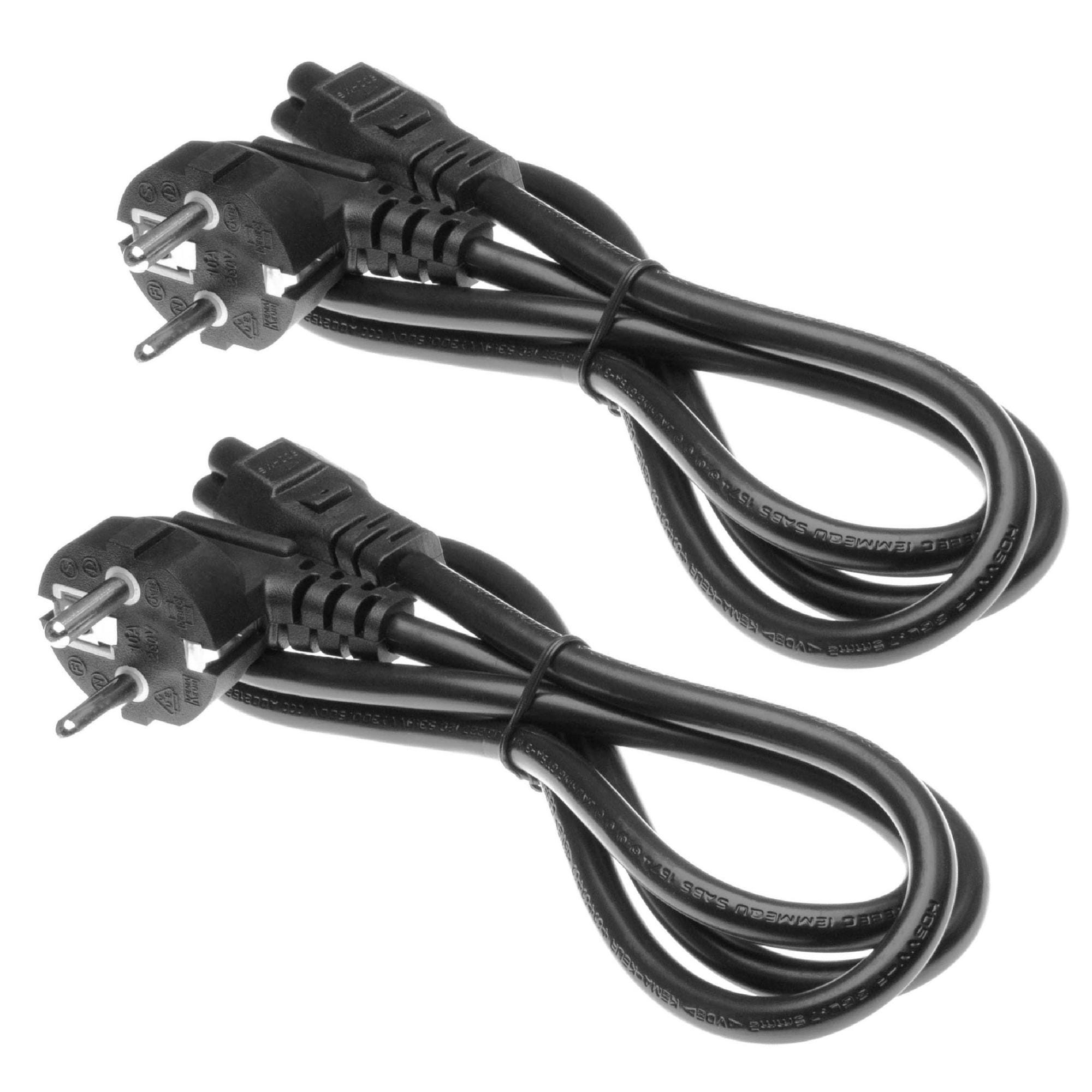 Vhbw 2x Câble connecteur euro type F pour appareils électriques comme ...