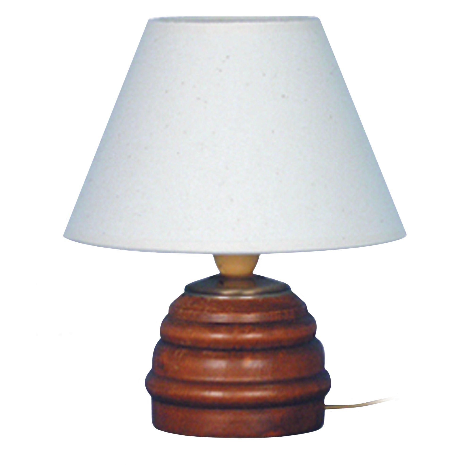 Lampe de chevet à poser en bois teinté H36cm - Coloris au choix