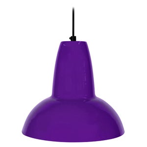 Suspension en verre lampe bulle violet H33cm luminaire coloris pour cuisine  chambre salle