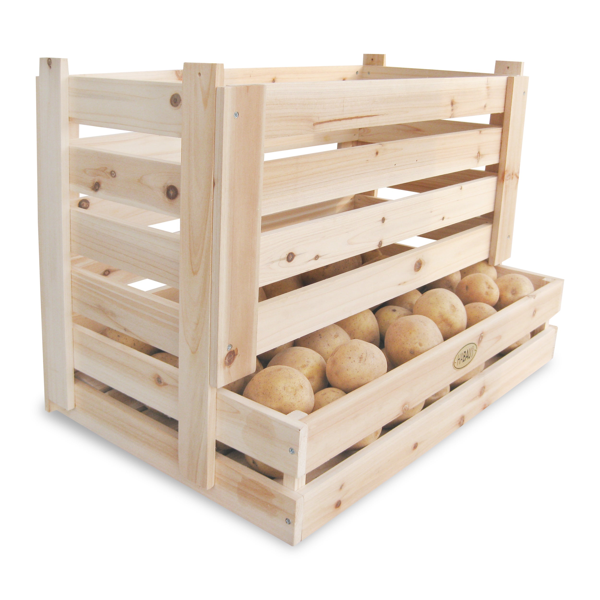 Contenitore in legno per patate - NaturDecor