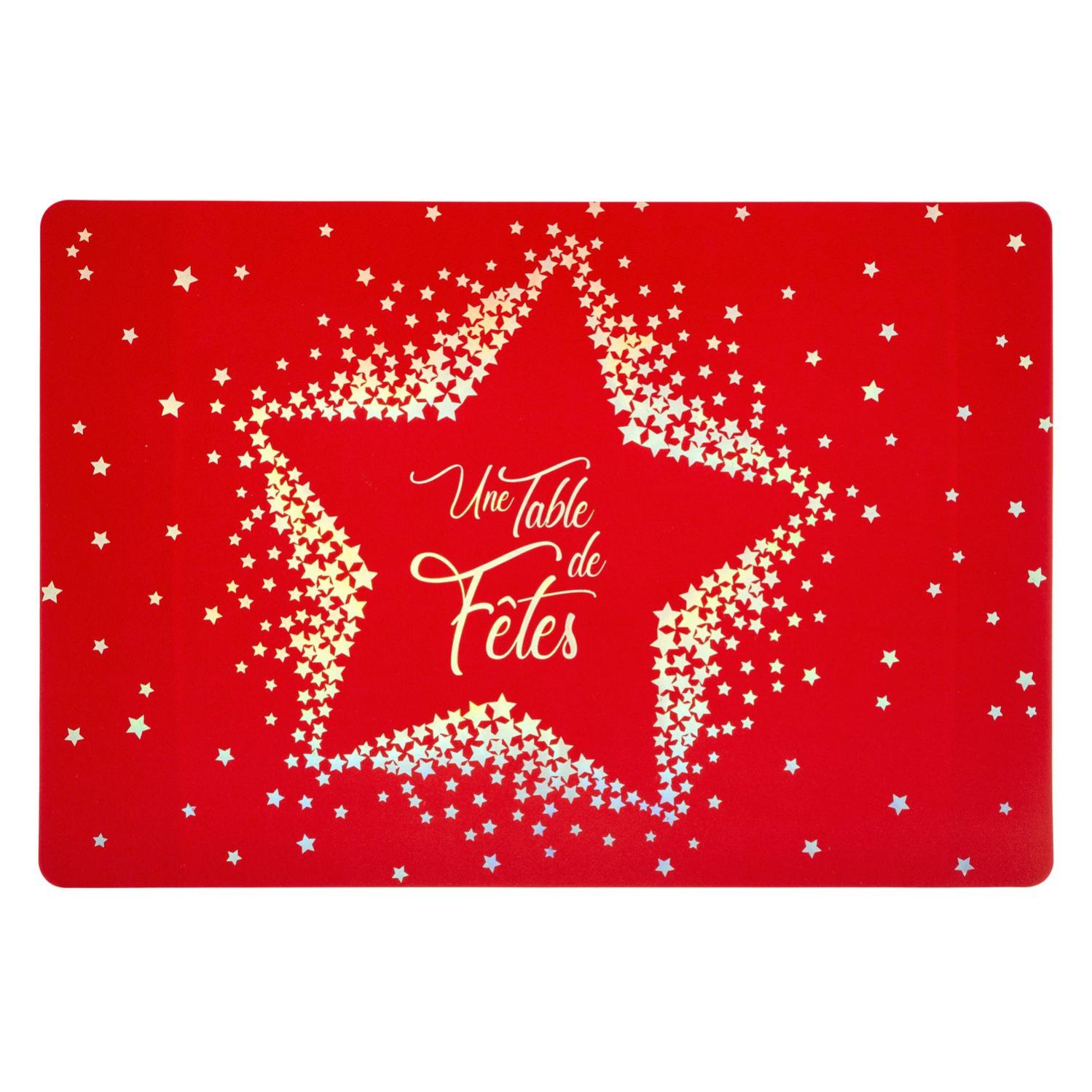 6 Sets De Table De Noël Lavables - 45x30 Cm En Lin Résistant à La Chaleur - Décoration Festive Pour Repas De Fête - 6