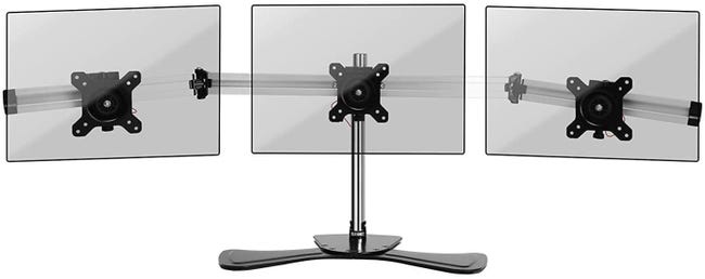 PureMounts OFFICE-03 Supporto da tavolo per 3 monitor da 33-69 cm (13-27), inclinabile: da -45° a 45°, orientabile: 180°, ruotabile: 360°, VESA 100x100, nero PureMounts OFFICE-03 Supporto da tavolo per 3 monitor da 33-69 cm (13-27), inclinabile: da -45° a 45°, orientabile: 180°, ruotabile: 360°, VESA 100x100, nero
