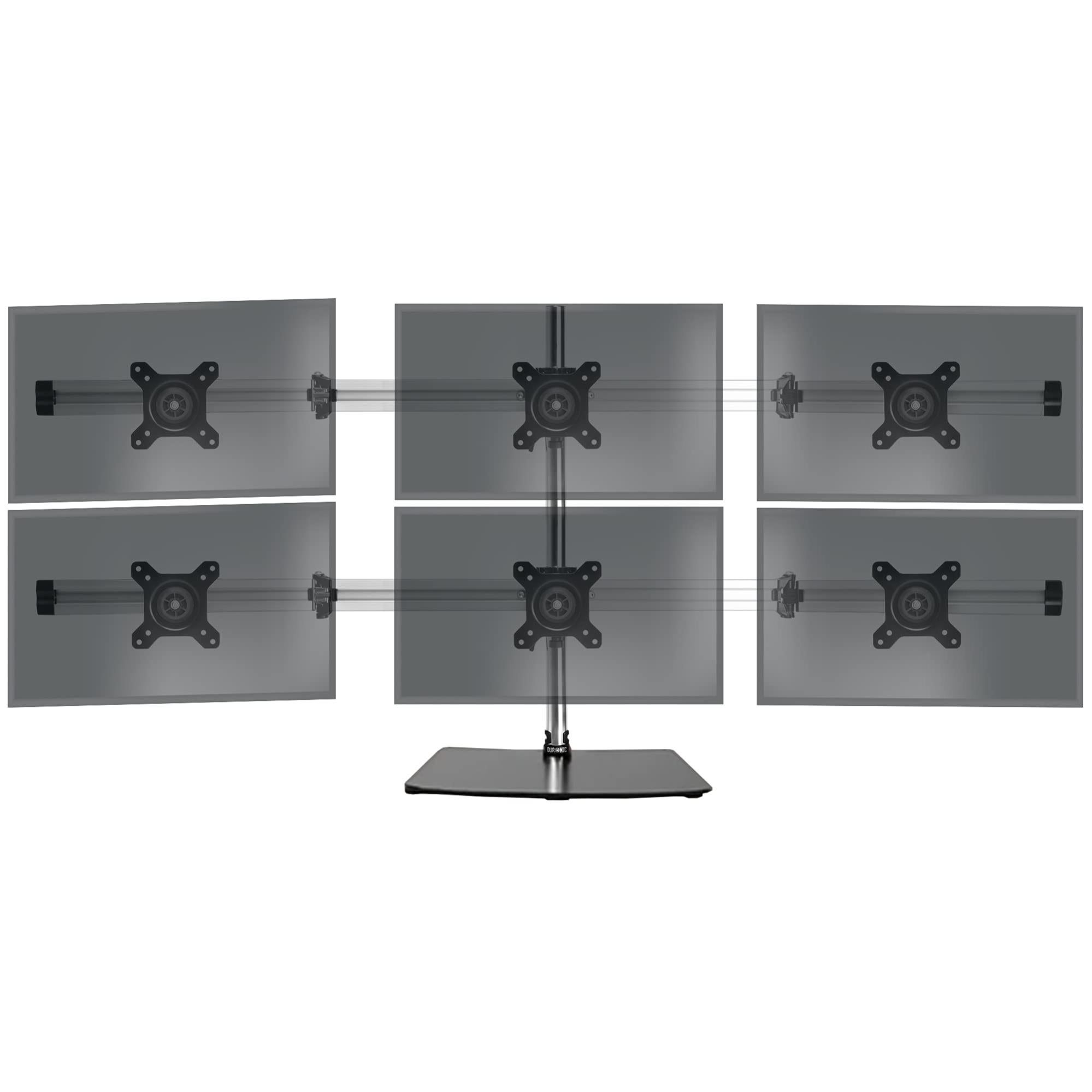 Duronic DM756 Monitorarm – Für Bis Zu 6 Bildschirme, Höhenverstellbar, VESA 75/100, 8 Kg