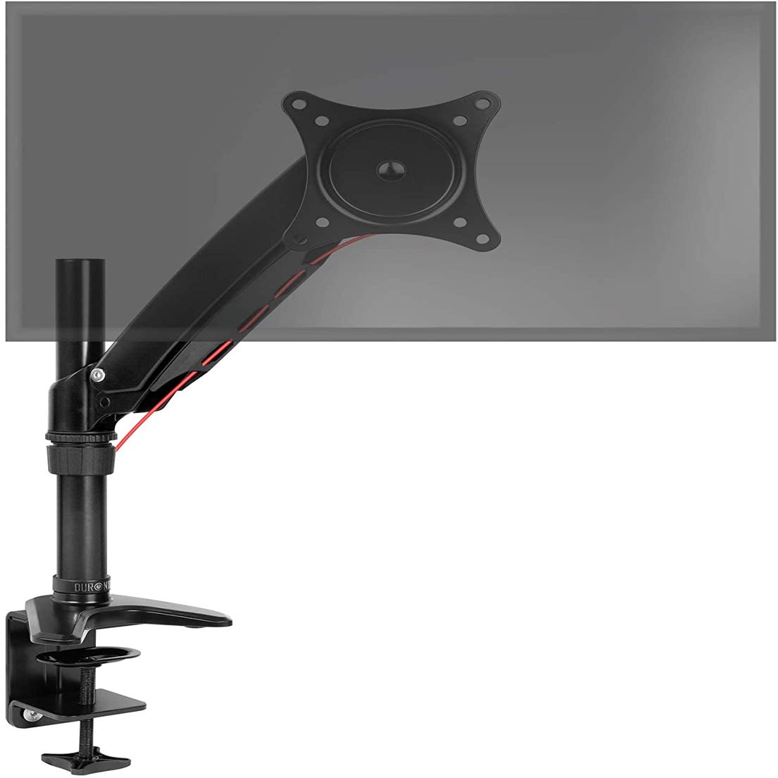 Duronic DM551X1 Supporto da scrivania monitor 15” – 27” staffa supporto  monitor / schermo con regolazione a molla morsetto tavolo VESA MAX 100 x  100mm