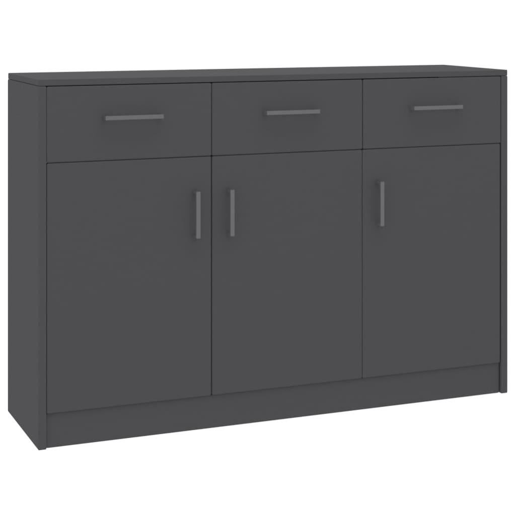 Credenza con Cassetti Bianco 100,5x35x98,5 cm Legno Multistrato 332845