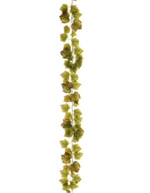 Guirlande de vigne artificielle L150 cm 74 grandes feuilles