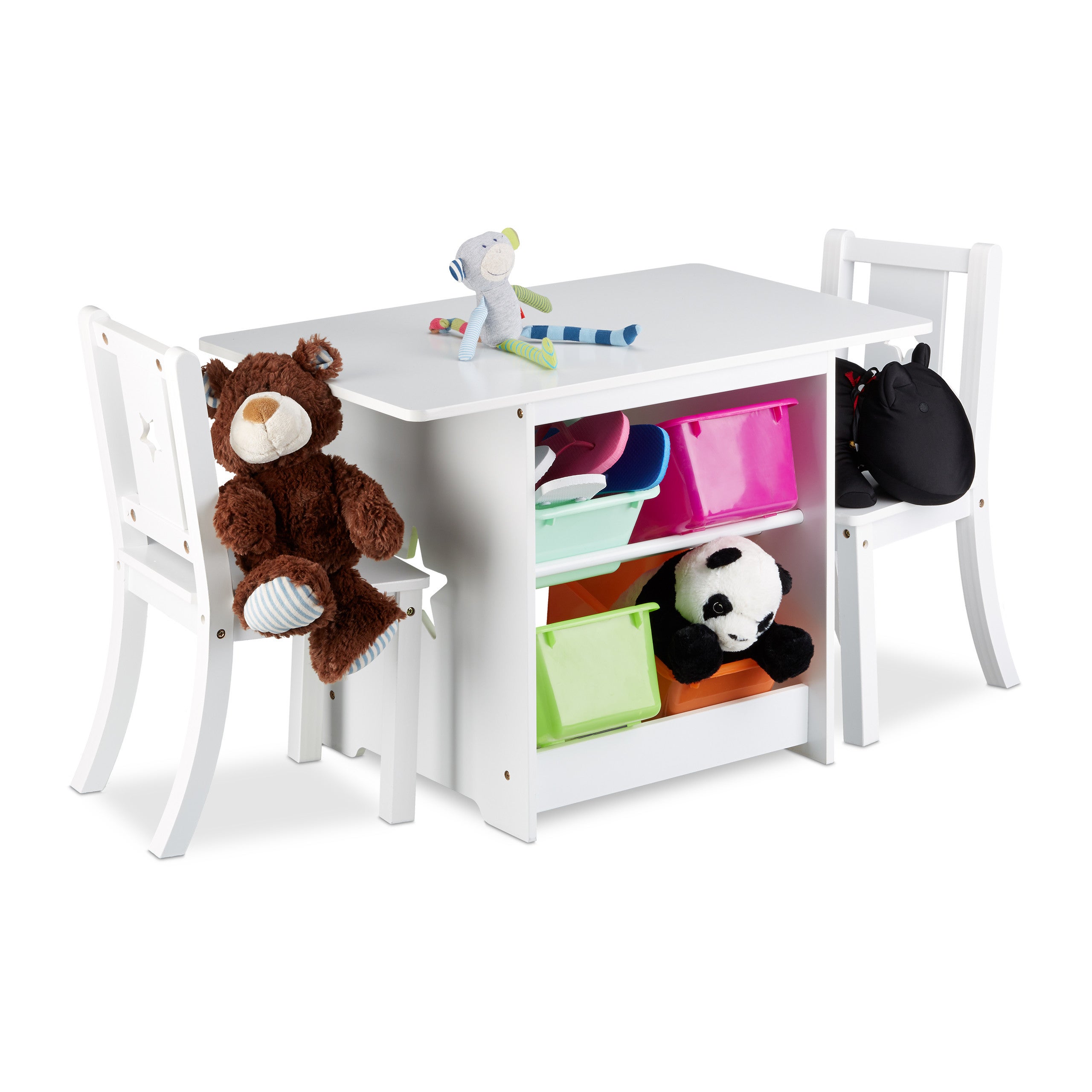 Relaxdays Mobili Pieghevoli per Bambini, Sedia e Tavolo Richiudibili per  Bimbi e Bimbe, con Immagini di Animali, Verde, Metallo, plastica, 3 1 :  : Casa e cucina