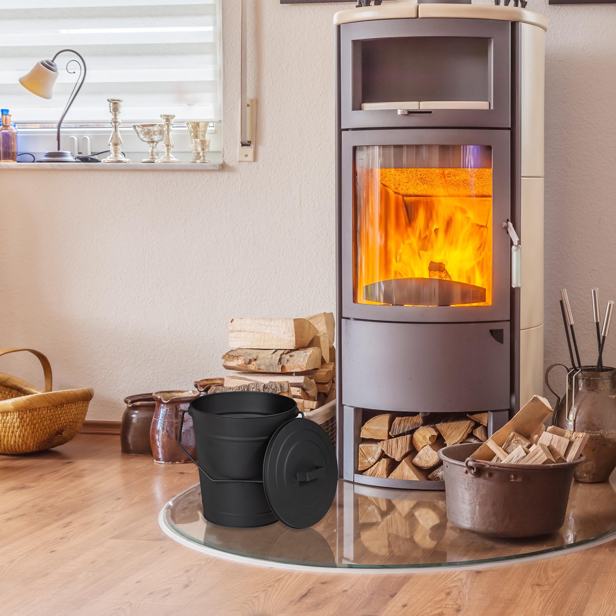 Homezone Cenere Secchio Carbone Secchio Ramoscelli Secchio Carbone Indicatori Direzione Laterali Carbone Hods Carbone Pale Camino Compagno Set Tronchi Supporti Camino Accessori Tronchi Supporti