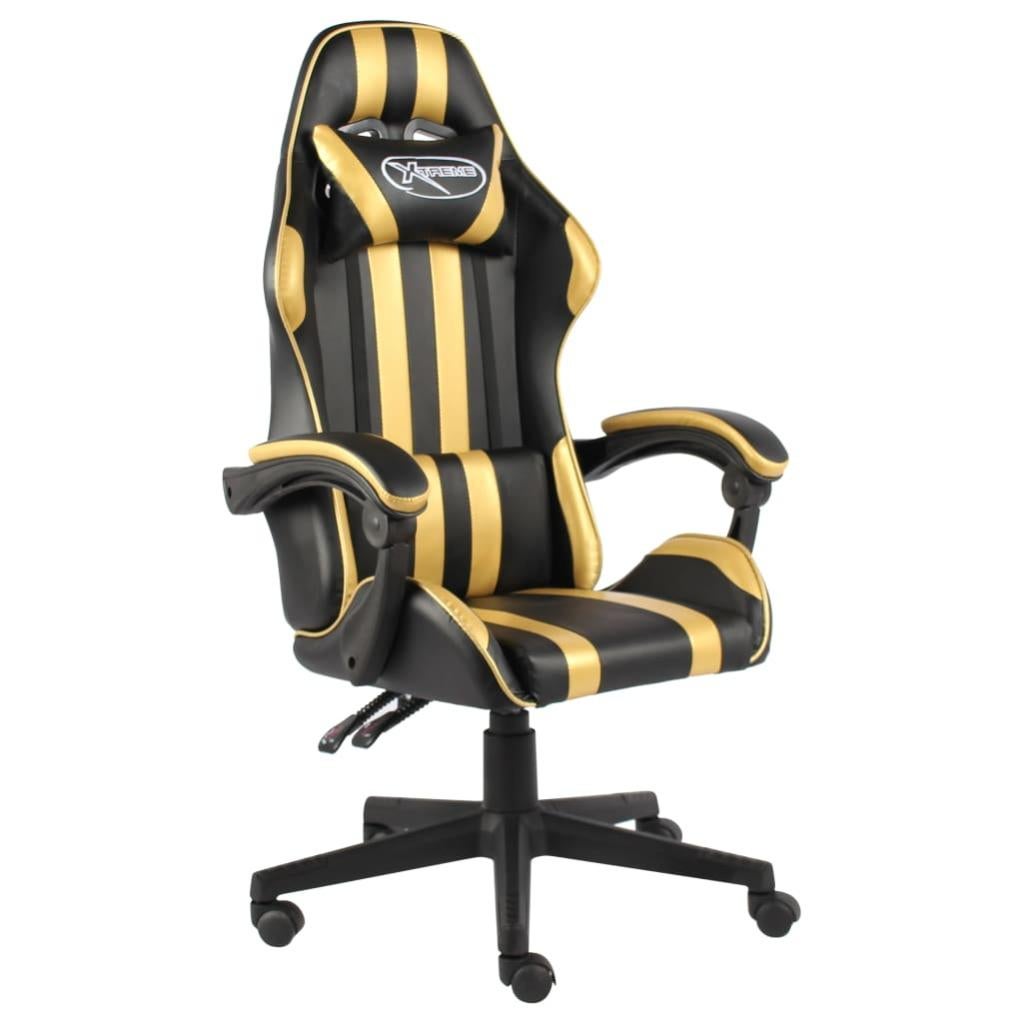 VidaXL Sedia da Gaming Nero e Oro in Similpelle | Leroy Merlin