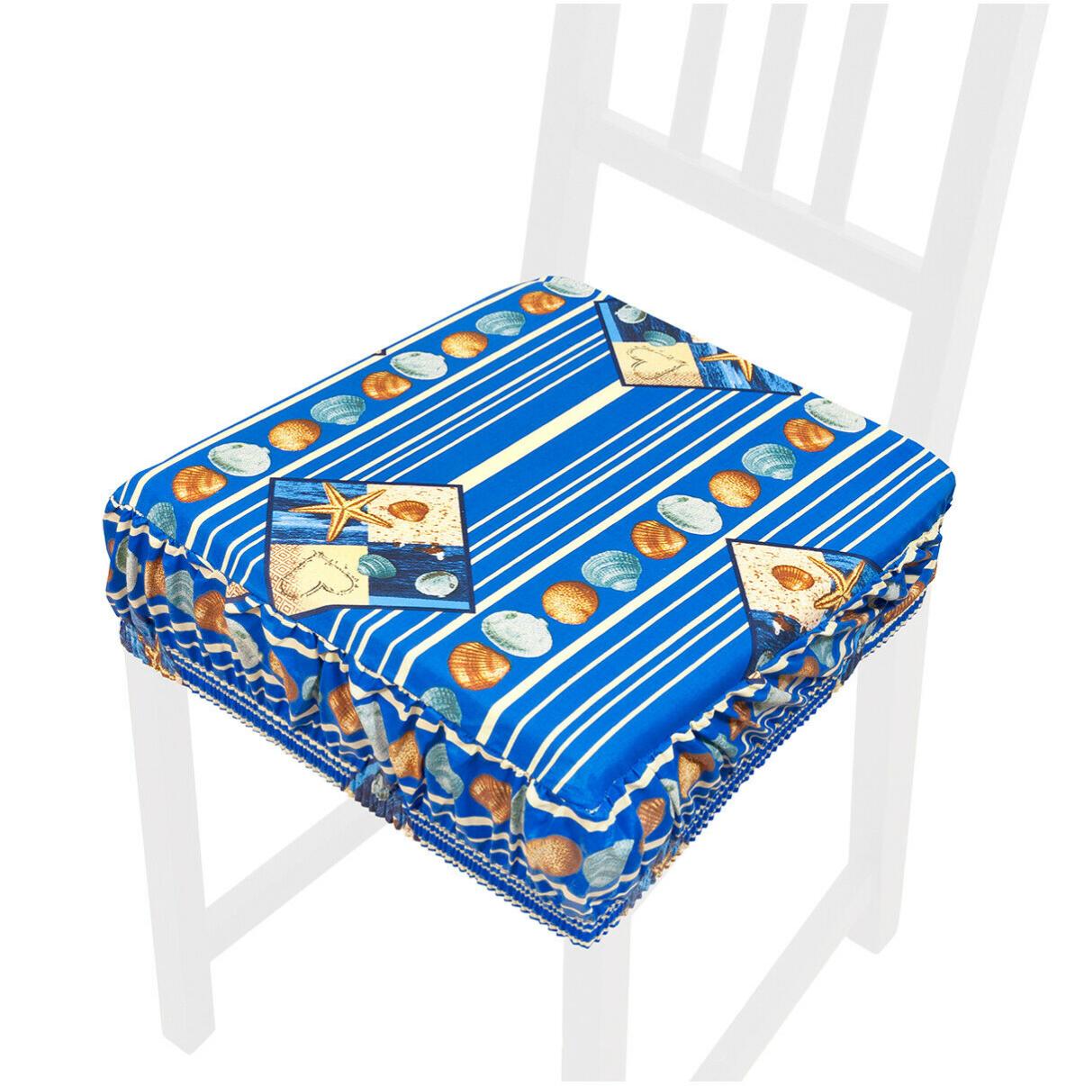 Coussin De Chaise Coton à Pois Cœurs Emmevi AZALEA56A - Amovible Et Lavable
