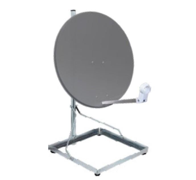 Satix Support Balcon Terrasse Aluminium – Antenne Parabole 50x50 Cm – Sans Perçage, Stable Et Robuste