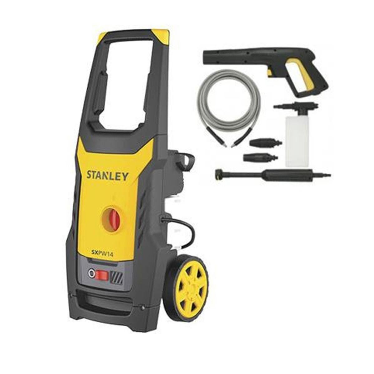 Nettoyeur Haute pression 1400W 110 Bar Tuyau 5m Accessoires lavage inclus STANLEY Leroy Merlin