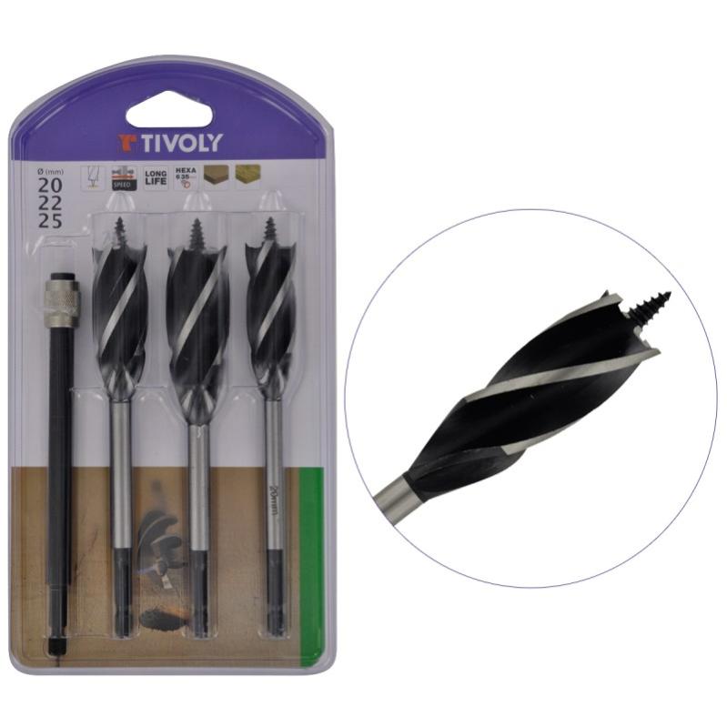 Tivoly 11900870016 MTF23 - Valigetta 23 pezzi, 6 maschi DIN 352 Gun + 6