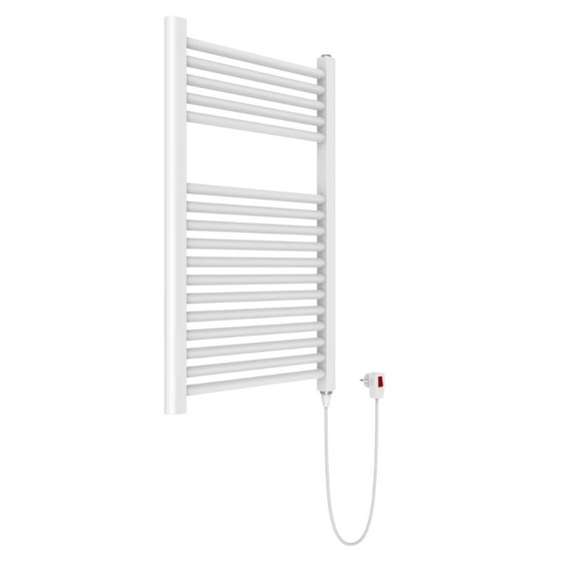 Termosifone Elettrico A Forma Dritta KTx 400x775 Mm – Scaldasalviette Bianco Con Elemento Riscaldante Torx 2, 300W