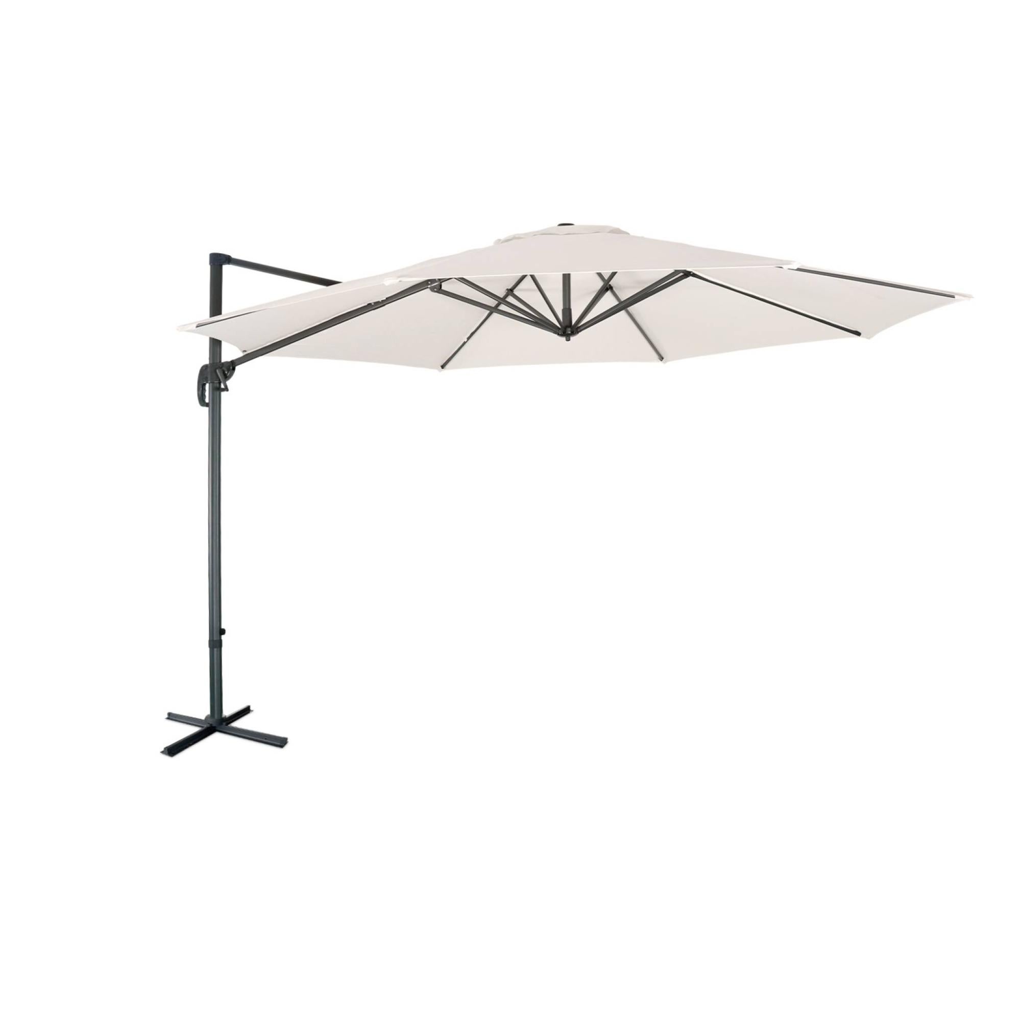 Outsunny Ombrellone a Sbalzo 3 m con Base a Croce e Manovella, in Metallo, PP e Poliestere, Cachi | Leroy Merlin Outsunny Ombrellone a Sbalzo 3 m con Base a Croce e Manovella, in Metallo, PP e Poliestere, Cachi | Leroy Merlin