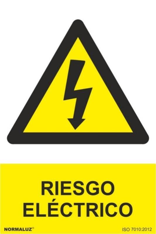 Cartel Señalizacion 210X300Mm Pvc Riesgo Electrico Normaluz