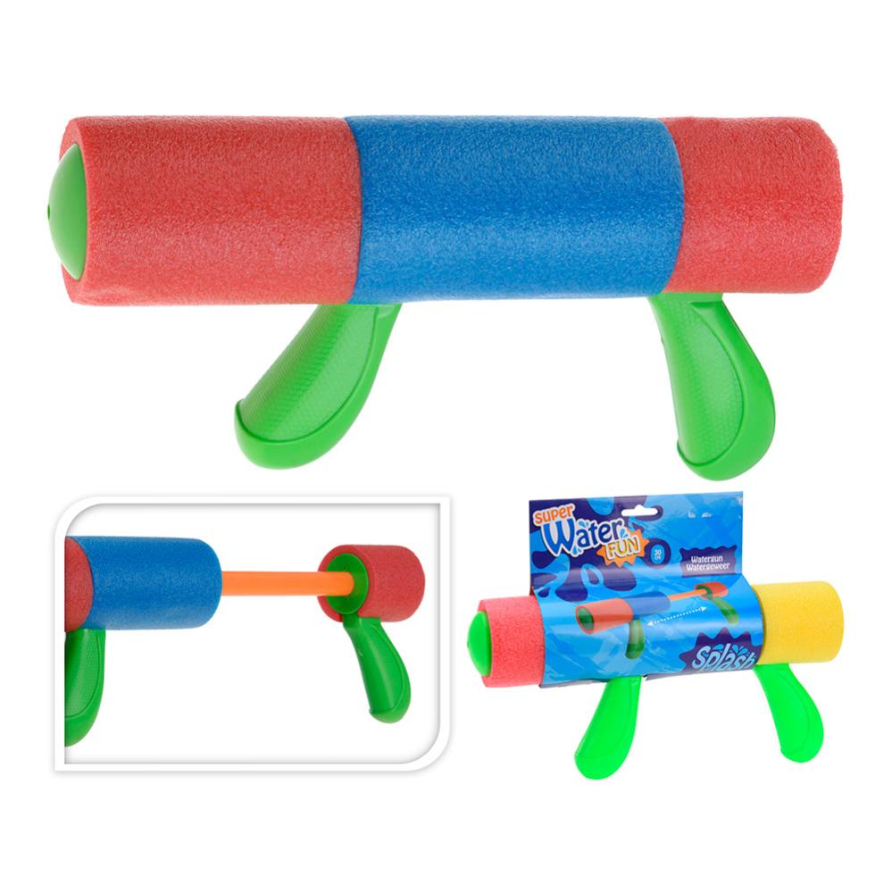 Pistola De Agua De Espuma 30Cm Con 2 Asas. Colores Surtidos. Euro/U 8711295041334 81802 Water Fun
