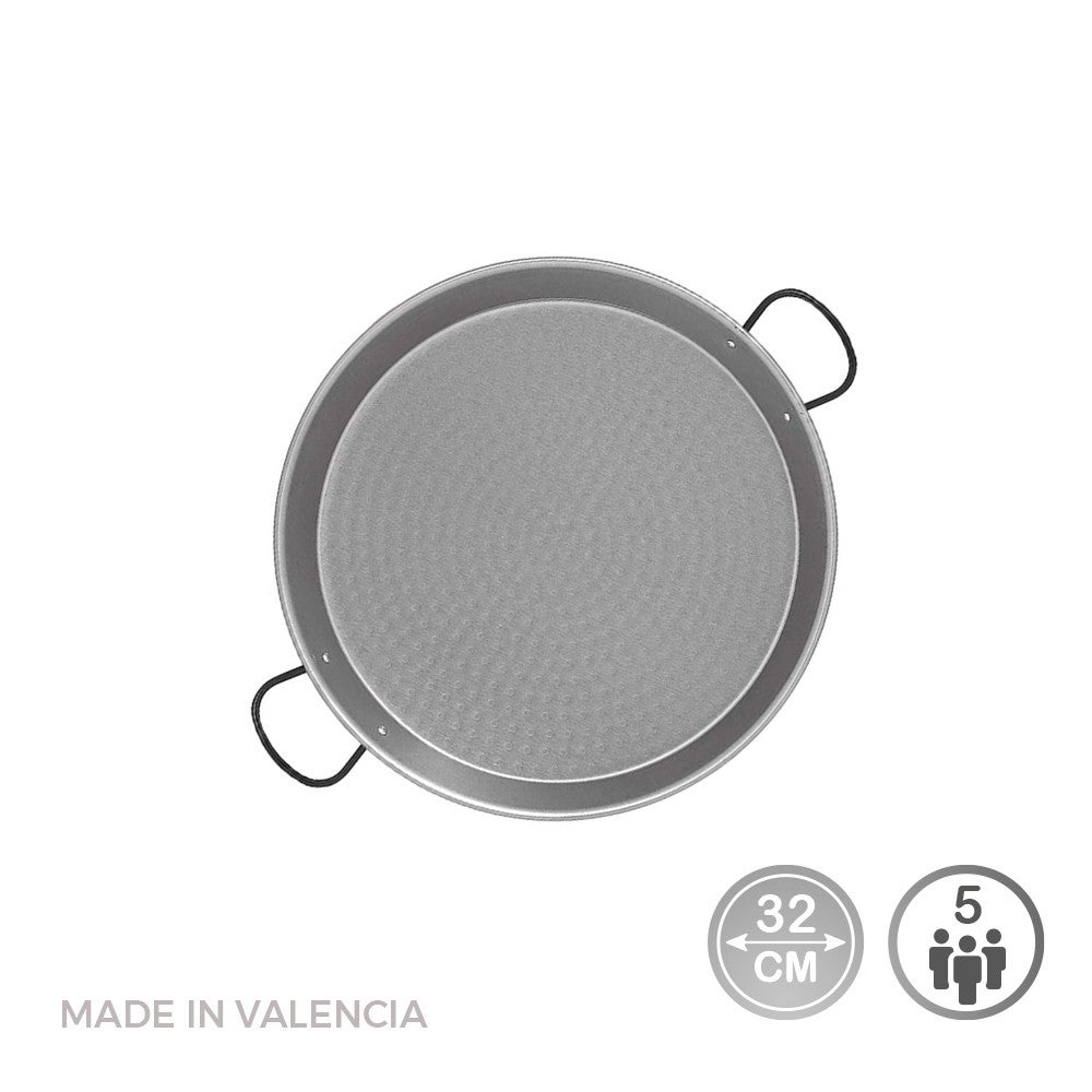 PAELLERA ACERO PULIDA INDUCCIÓN Ø320 MM