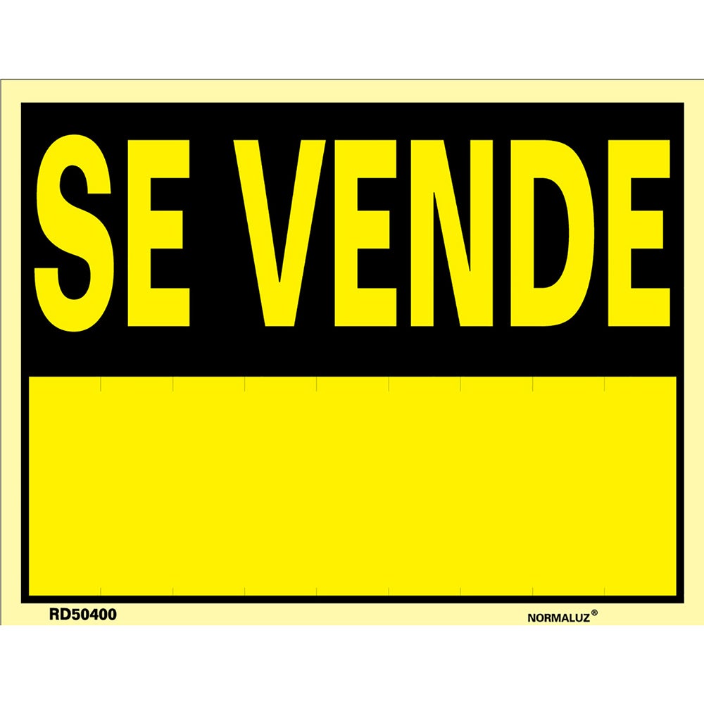 Cartel De Se Vende Cartel Se Vende 45X70 Cm - NORMALUZ | Leroy Merlin