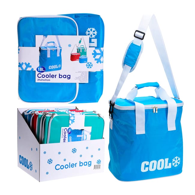 Glaci re type sac isotherme 18 l. 29x31x21cm couleurs assorties. cool