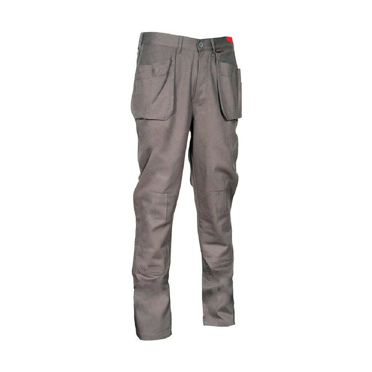 Pantalones Largos DeTrabajo, Multibolsillos, Resistentes, Rodilla  Reforzada, Gris/Amarillo Talla 50/52 XL