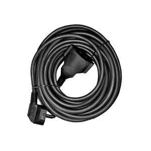 Q-LINK Cable alargador con bloqueo 3x1,5 mm² naranja/negro, 15 metros 