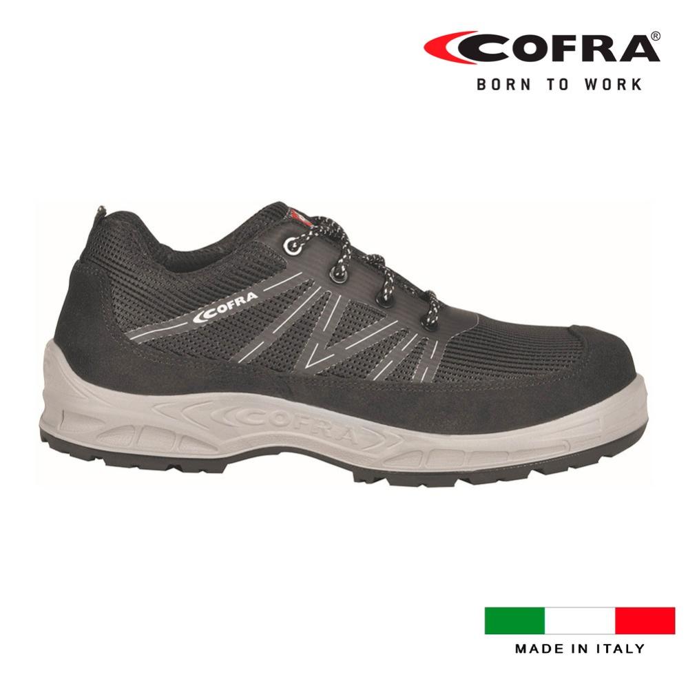 Chaussures De Sécurité COFRA Carnera S1P SRC – Taille 47 – Noir – Embout Aluminium 200J – Respirantes & Confortables