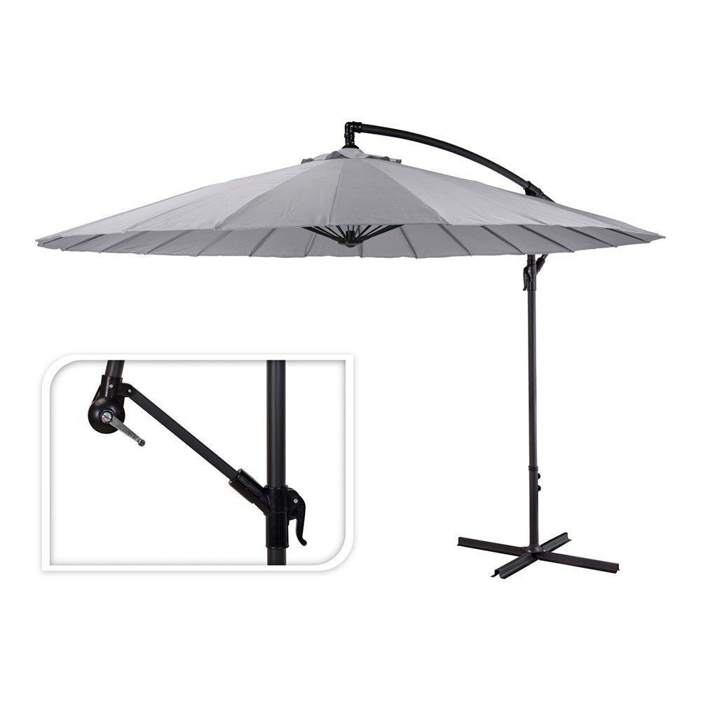Parasol excentrico diam.300cm color gris claro