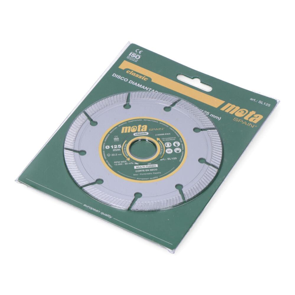 Disco diamantado multiturbo 125mm sl125 mota mota 8425223405531 39635 ...
