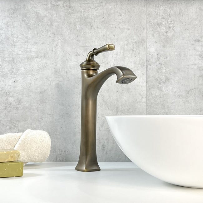 Mitigeur lavabo vintage en laiton solide - Bronze