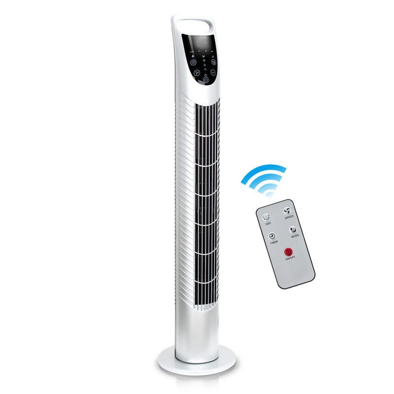 Ventilateur Sur Pied Oscillant Portable Avec Télécommande