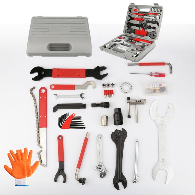 Coffret à Outils pour vélo Borgen - 37 pièces - Kit d'outils - Kit de  réparation vélo pour