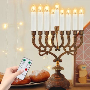 30x bougies LED bougies de Noël LED guirlandes lumineuses sans fil avec  minuterie sans flamme blanc chaud avec batterie