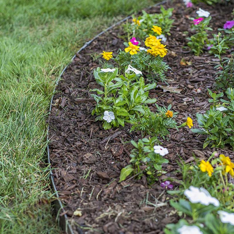 Bordo Da Giardino In Metallo Ondulato - 6 Pollici X 20 Piedi, Flessibile E Resistente