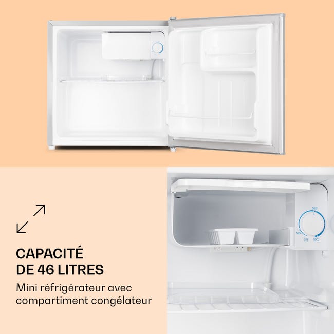Mini réfrigérateur - Klarstein 50L1-SG - 40 litres - Gris - Achat