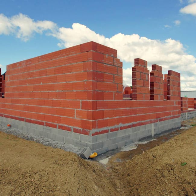 Mur en sales sac de ciment