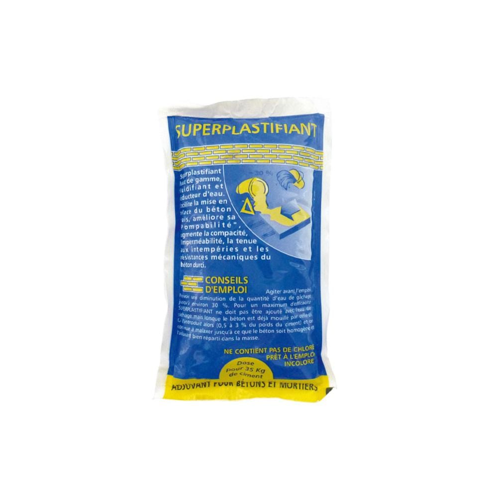 Super plastifiant pour b ton et mortier Dose de 160 ml par sac de